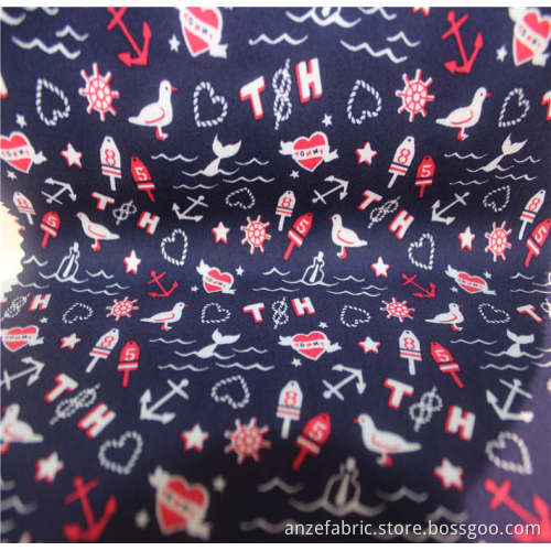 hotsale printed 100%rayon poplin printed fabric for garment